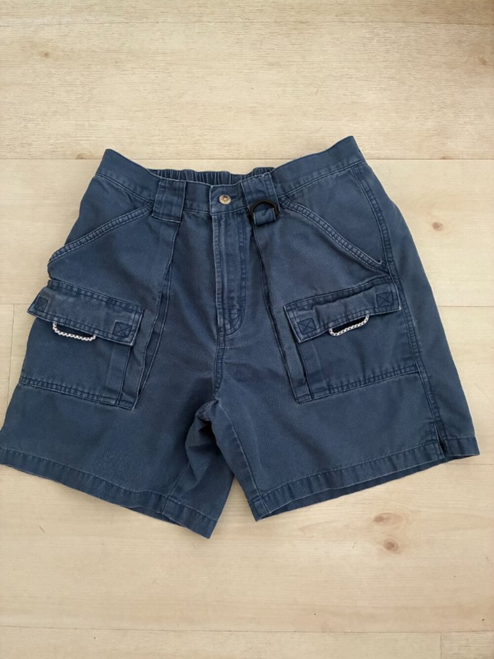 Columbia PFG Brewha II Cargo Shorts (Style FM4012) Men's Blue Size Small